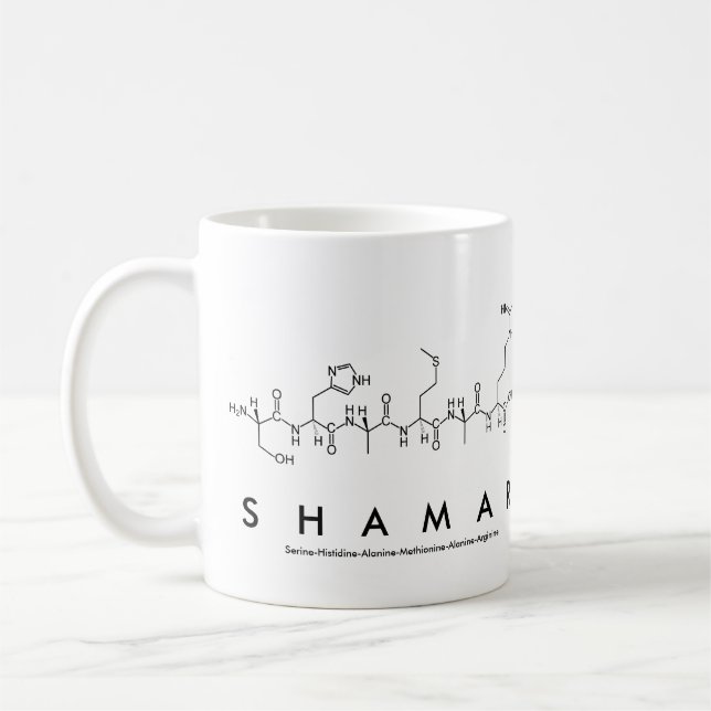 Mug nom du peptide Shamar (Gauche)