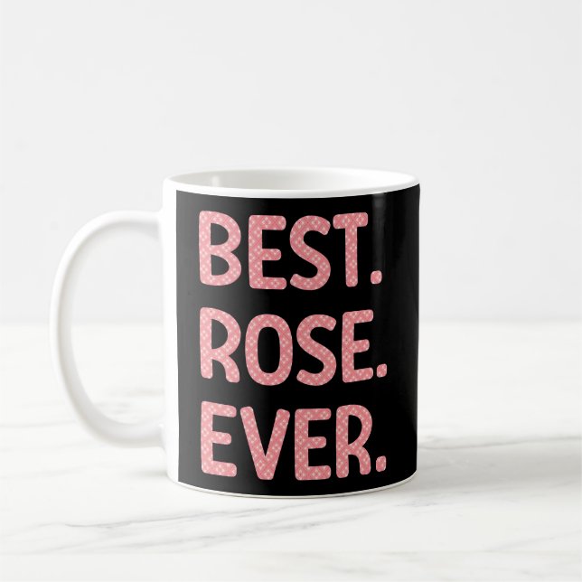 Mug Nom du Rose du meilleur Rose (Gauche)