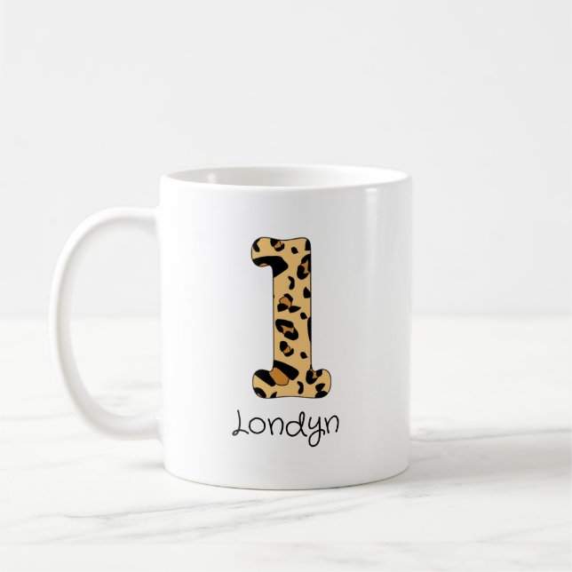 Mug Nom et minuscule initial de l'Empreinte de léopard (Gauche)