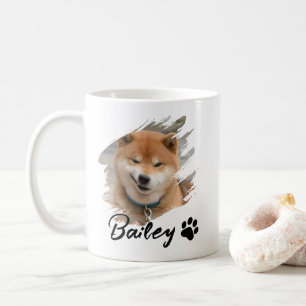 Mug Nom et photo de l'animal de compagnie avec une typ
