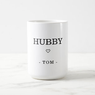 Mug Nom HUBBY minimaliste moderne