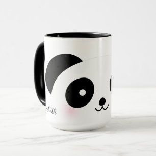 Mug Nom mignon de coutume d'ours panda de bande