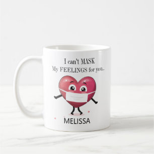 Mug Nom pandémique de la Saint-Valentin personnalisé