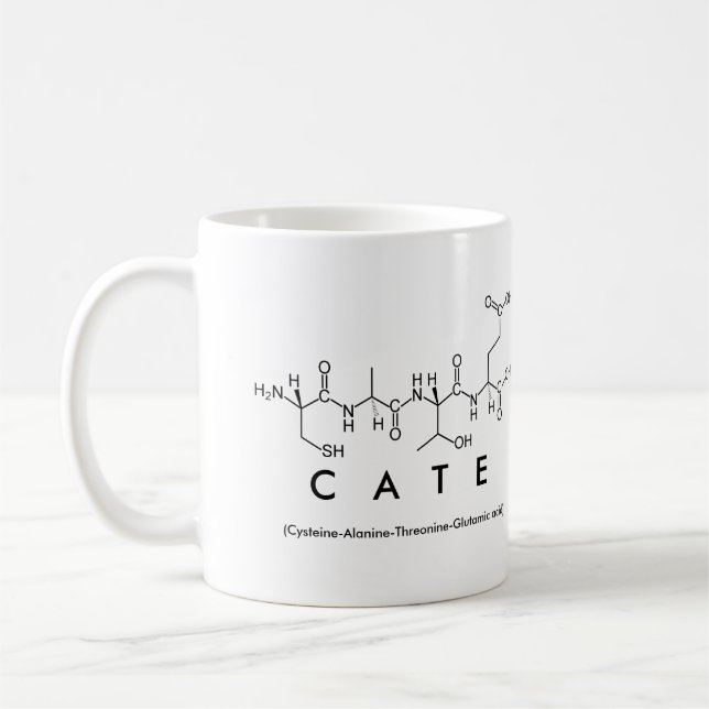 Mug nom peptide de cate (Gauche)