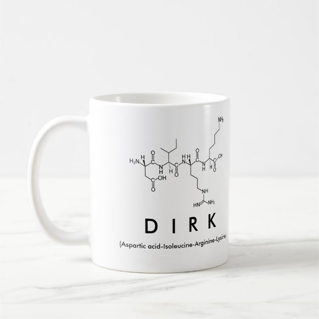 Mug nom peptide Dirk (Gauche)