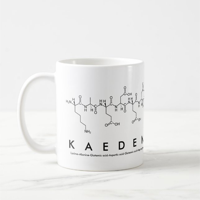 Mug nom peptide Kaeden (Gauche)