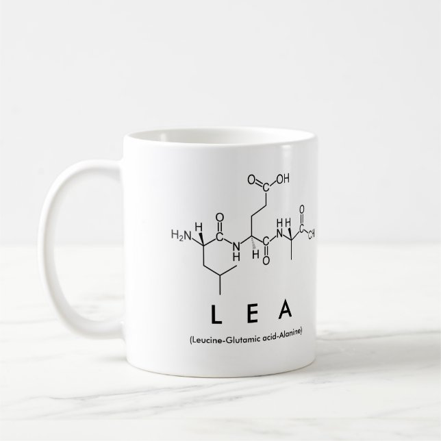 Mug nom peptide Lea (Gauche)