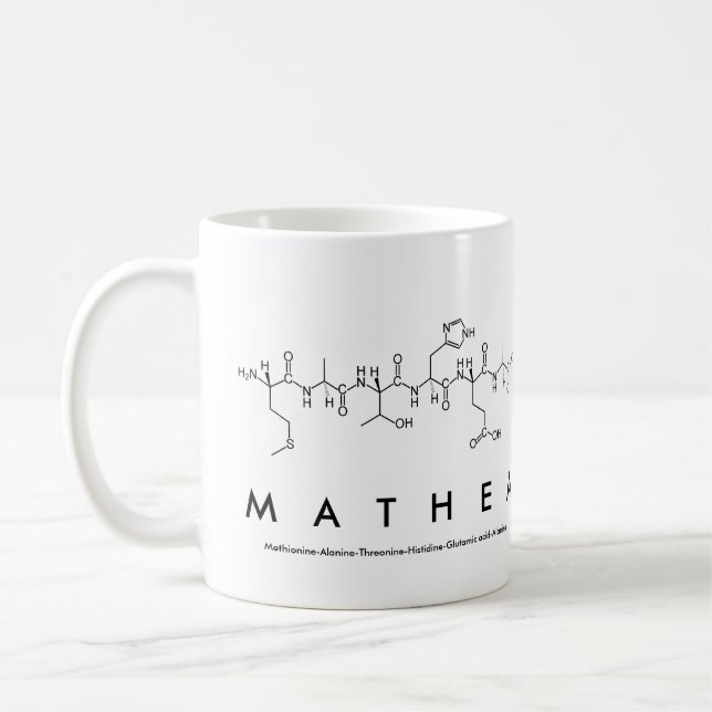 Mug nom peptide mathea (Gauche)