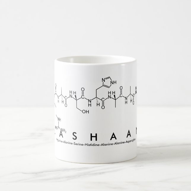 Mug nom peptide Rashaan (Centre)