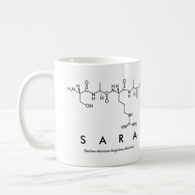 Mug nom peptide Sara (Gauche)