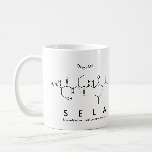 Mug nom peptide Sela (Gauche)