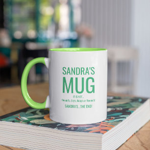 Mug Nom personnalisé amusant   Pas le vôtre