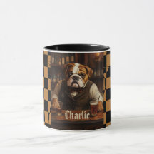 Nom personnalisé Bulldog Bartender