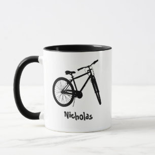 Mug Nom personnalisé Citation de vélo de montagne de N