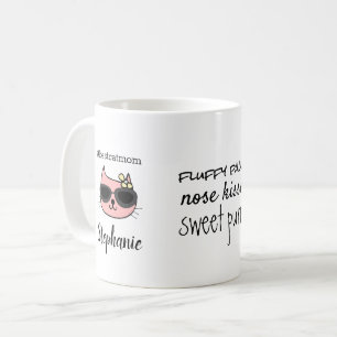 Mug Nom personnalisé de la maman de chat