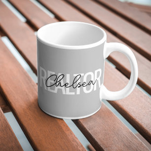 Mug Nom personnalisé de l'agent immobilier du locatair