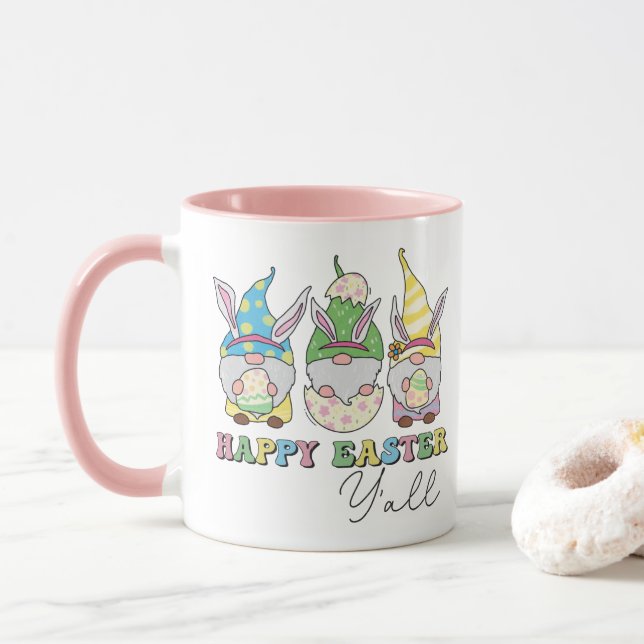 Mug Nom personnalisé de l'ensemble de Y'all Gnomes de  (Avec donut)