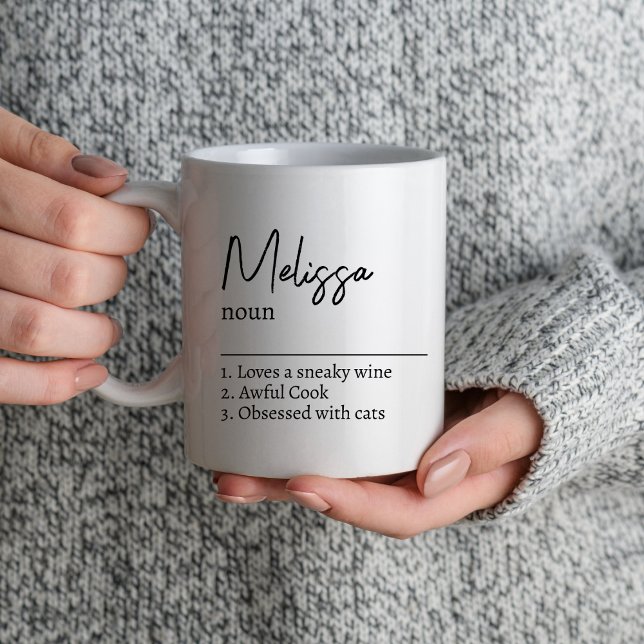 Mug Nom Personnalisé Définition Cadeau Pour Maman Ami  (Créateur téléchargé)