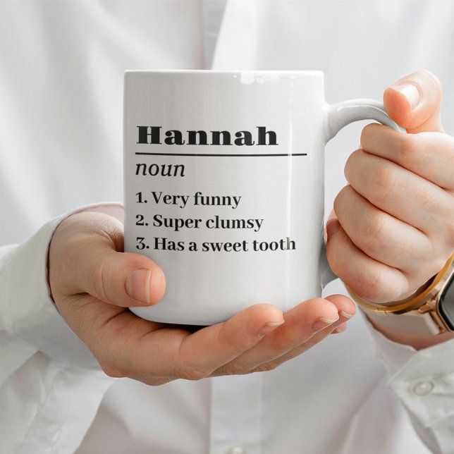 Mug Nom personnalisé Définition Noun Meilleur ami Jama (Créateur téléchargé)