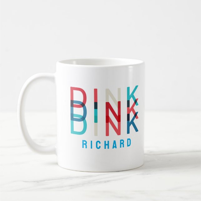 Mug Nom personnalisé Dink Personnalisé Équipe de jeu d (Gauche)