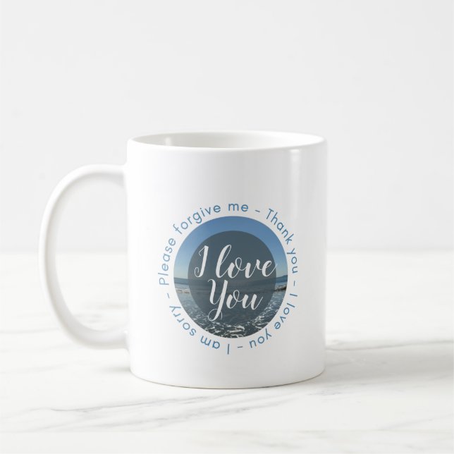 Mug Nom personnalisé et prière Ho'oponopono (Gauche)
