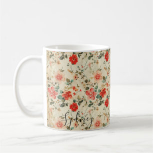 Mug Nom personnalisé fleur sauvage