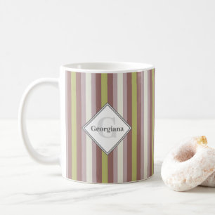 Mug Nom personnalisé Géométrique Chaud Neutre Grandes