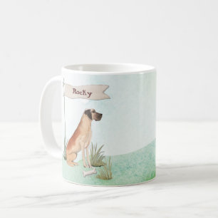 Mug Nom personnalisé Great Dane Pet Chien