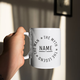 Mug Nom Personnalisé L'Homme Le Mythe La Légende