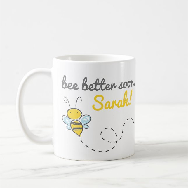Mug *Nom personnalisé*, mieux vaut bientôt! Cute Get w (Gauche)