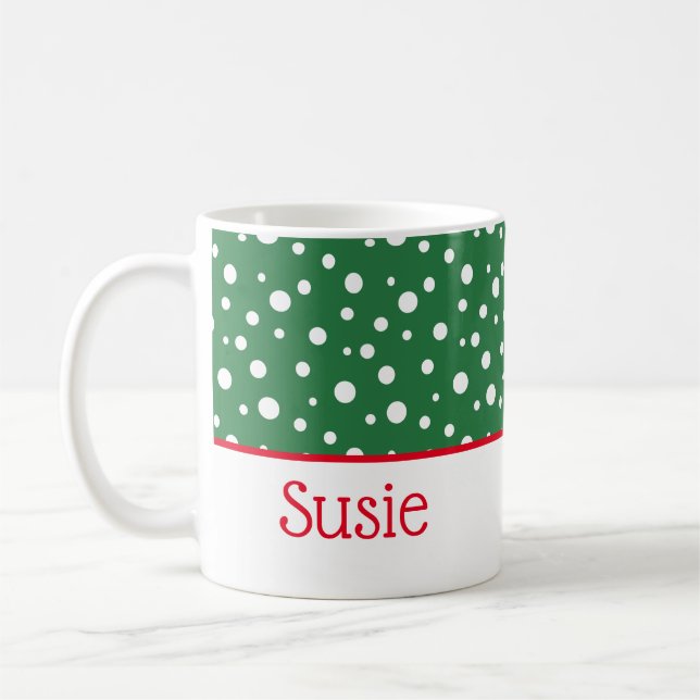 Mug Nom personnalisé Musique de Noël (Gauche)