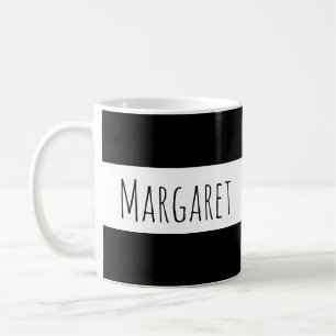Mug Nom personnalisé noir personnalisé