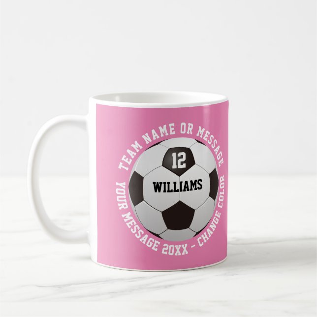 Mug Nom personnalisé Numéro de l'équipe Nom de l'équip (Gauche)
