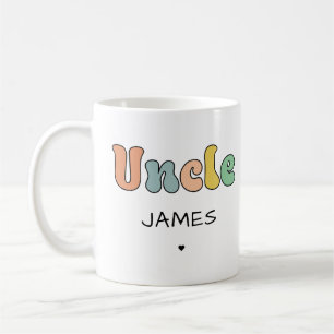 Mug Nom personnalisé Oncle Retro Cadeau   Oncle person