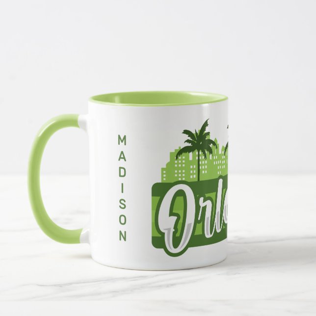 Mug Nom personnalisé Orlando Floride (Gauche)