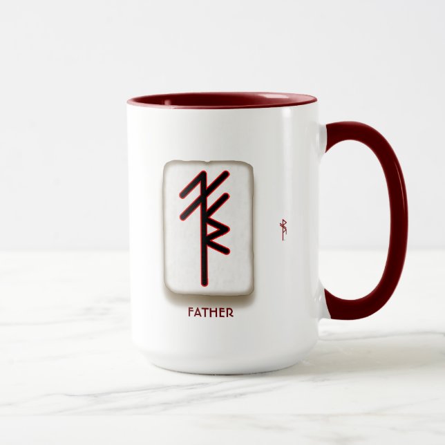 Mug Nom personnalisé PÈRE - PHIL bindrune (Droite)