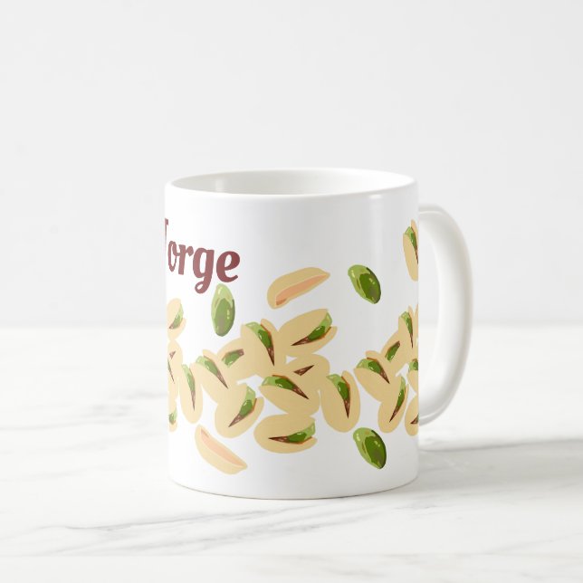 Mug Nom personnalisé Pistachio Nuts (Devant droit)