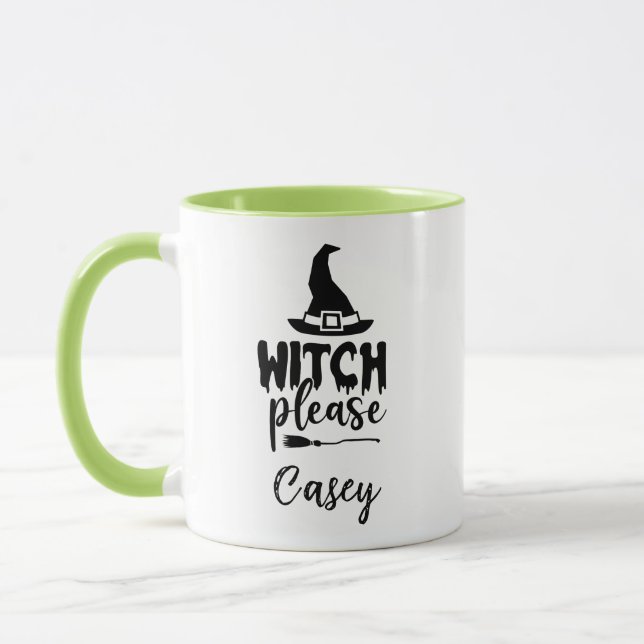 Mug Nom personnalisé ' Sortie S'il vous plaît' (Gauche)