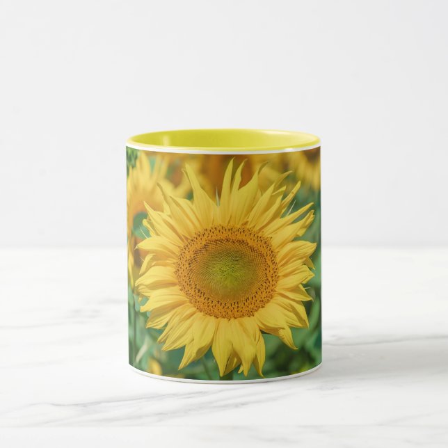 Mug Nom personnalisé Sunflower (Centre)