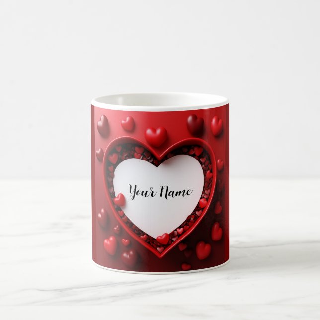 Mug Nom personnalisé Valentine (Centre)