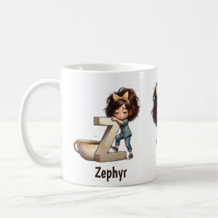 Mug Nom personnalisé & Z Matinée endormie Plaid Person