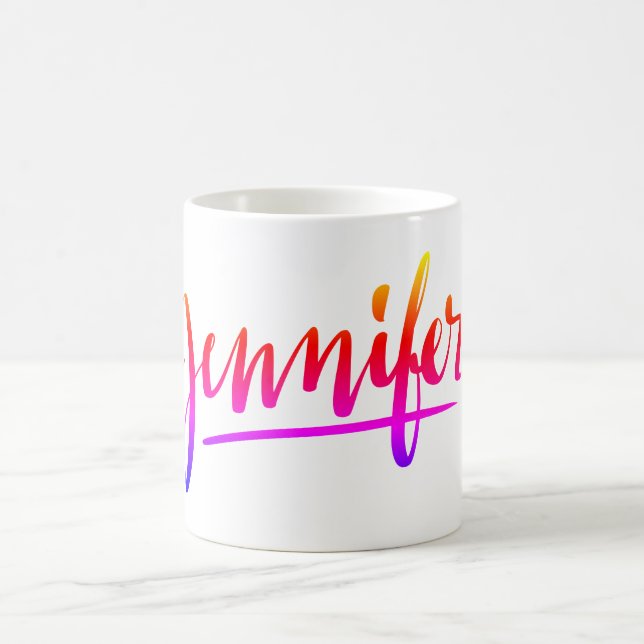 Mug Nom personnel en lettres Jennifer (Centre)