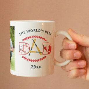 Mug Nom photo personnalisé du meilleur papa du monde