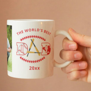 Mug Nom photo personnalisé du meilleur papa du monde