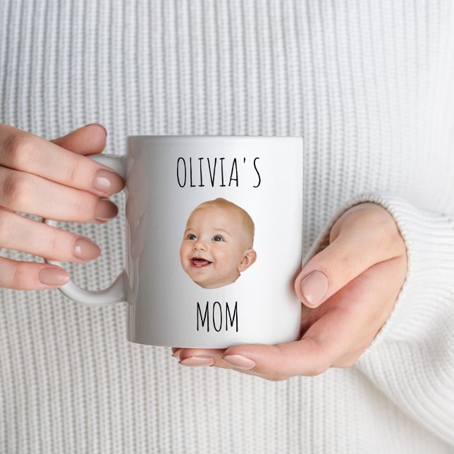 Mug Nom Photo Personnalisée Du Visage Du Bébé Pour Nou (Créateur téléchargé)