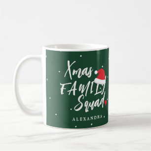 Mug Nom script personnalisé de l'équipe de famille de 