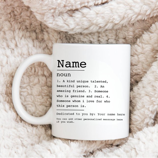 Mug Nom Signification Personnalisée Meilleure Ami Défi (Créateur téléchargé)
