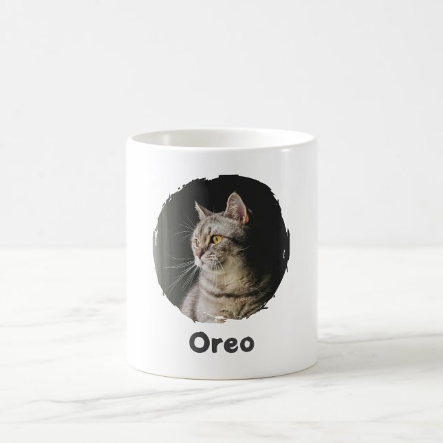 Mug Nom simple de l'animal Amoureux de les chats minim (Centre)