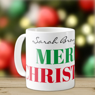 Mug Nom sur Joyeux Noël 11oz Classique