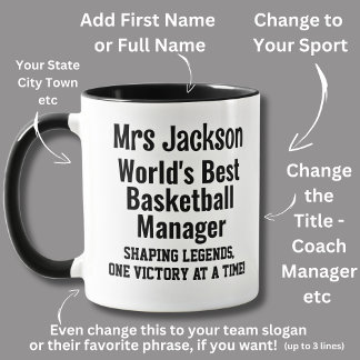 Mug Nom, Worlds Best Basketball Team Manager